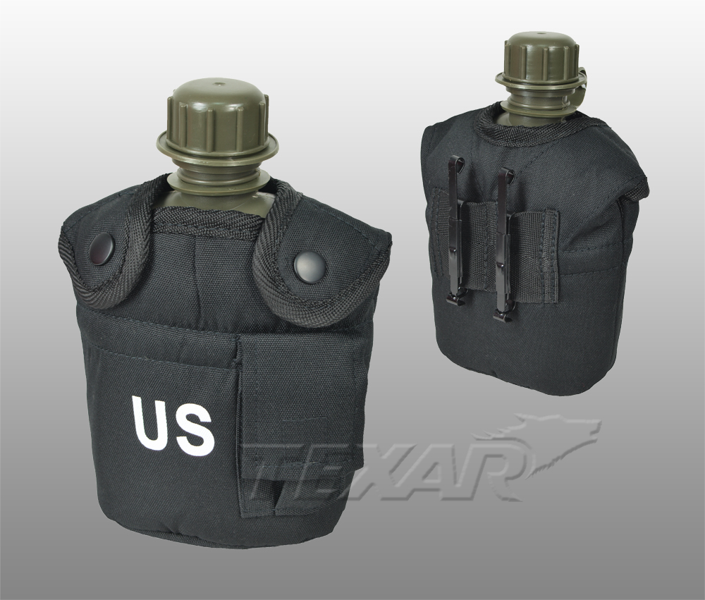 Canteen US with cover black